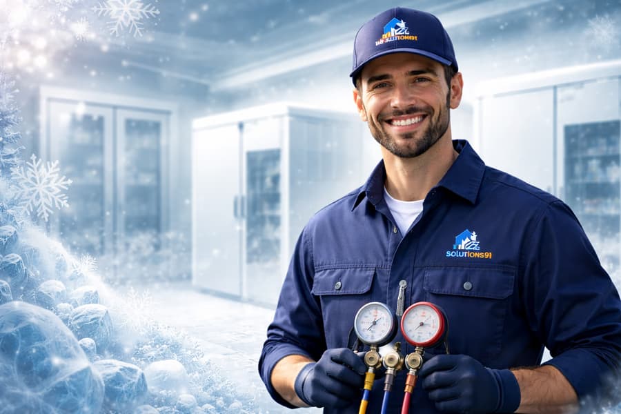 Technicien MF Solutions en intervention frigorifique